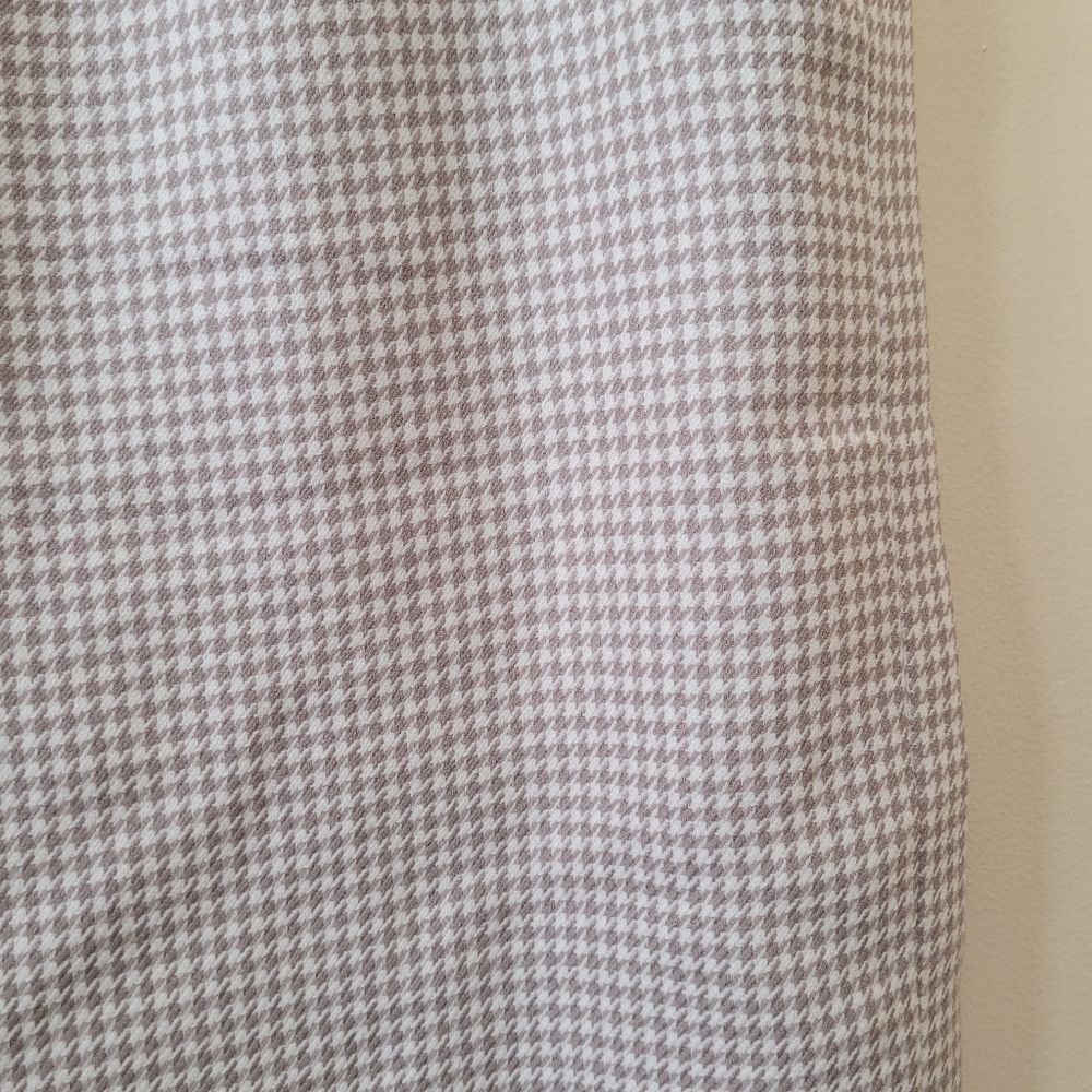 Olga Houndstooth Wool Skirt